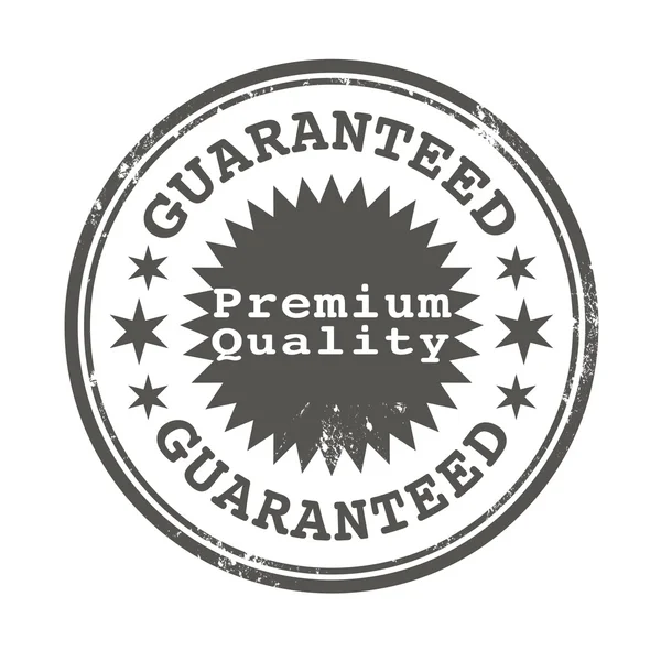 Premium quality guaranteed stamp — Stock Vector