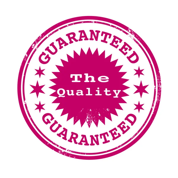 The quality guaranteed stamp — Stock Vector