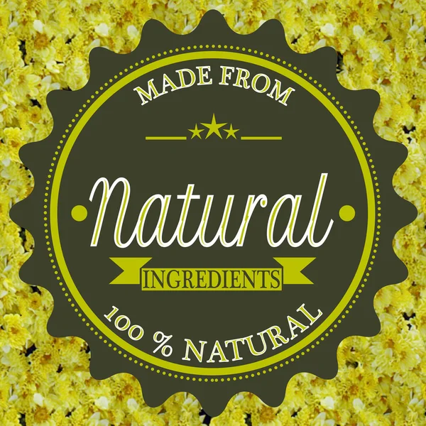 Made from natural ingredients — Stock Vector