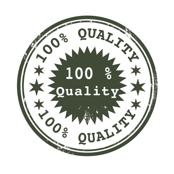 Percent quality stamp — 图库矢量图片