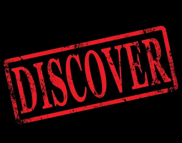 Discover stamp — Stock Vector