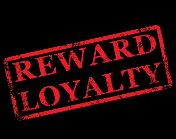 Reward loyalty stamp — Stock Vector
