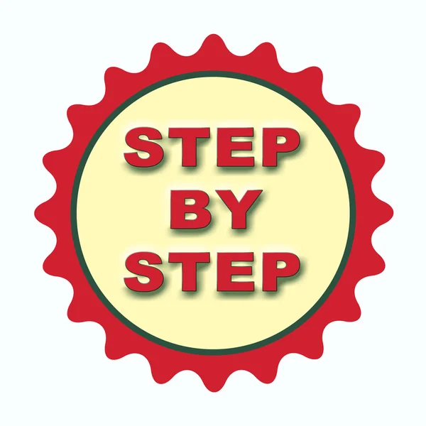 Step by step stap Stock Illustration