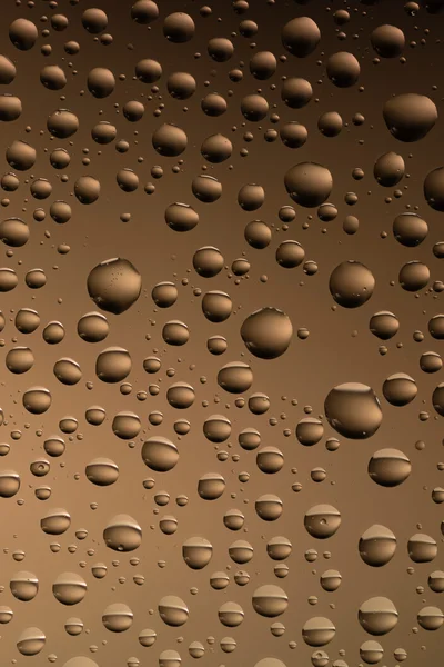 Macro shot of liquid droplets with reflection. color background with water drops texture. gradient color — Stock Photo, Image