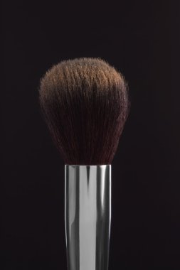 toz siyah bir zemin üzerine fırça. yan görünümü. atış içinde düşük anahtar