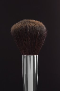 toz siyah bir zemin üzerine fırça. yan görünümü. atış içinde düşük anahtar