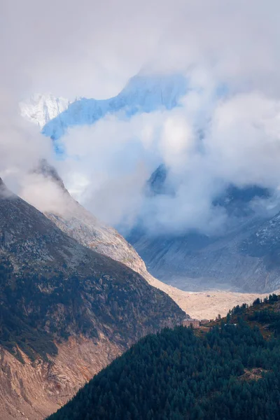 Montañas Europeas Mont Blanc Francia Cerca Chamonix Haute Savoy — Foto de Stock