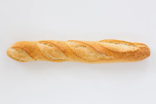 Baguette on a light background with a place for inscription — Stock Photo, Image