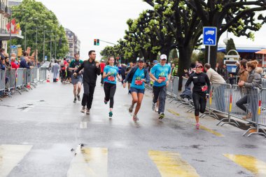 Cenevre, İsviçre, 3 Mart 2015. Maraton 