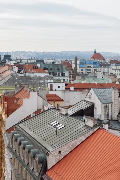 An old European city in the winter. not a bright color image — Stock Photo, Image