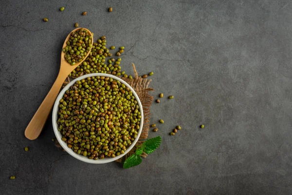 Sprouts seed in white small bowl