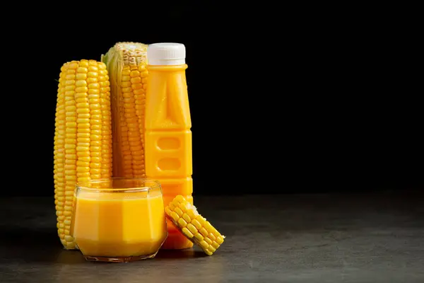 Bottle Corn Juice Ready Eat — Stockfoto