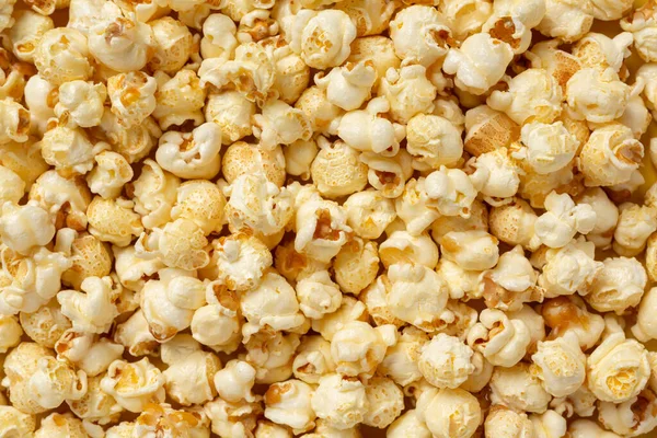 Zoete Popcorn Gele Achtergrond — Stockfoto