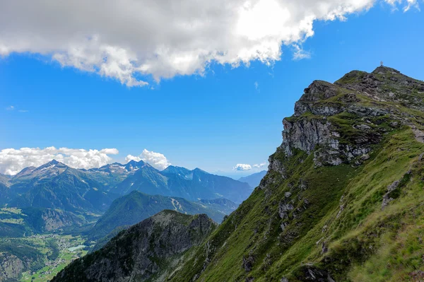 Översikt över Valle d'Aosta — Stockfoto