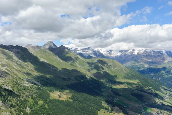 Översikt över Valle d'Aosta — Stockfoto