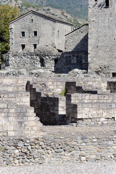 Roman Theatre in Aosta — Stock Photo, Image