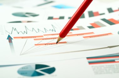 arka plan, proje yönetimi, bütçe planlama, finans ve eğitim kavramlar renkli grafikler, çizelgeler, pazarlama araştırması ve iş yıllık rapor