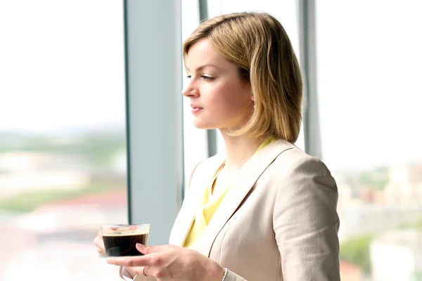 Business woman giving a handshake  during meeting with business people — Stock Photo, Image