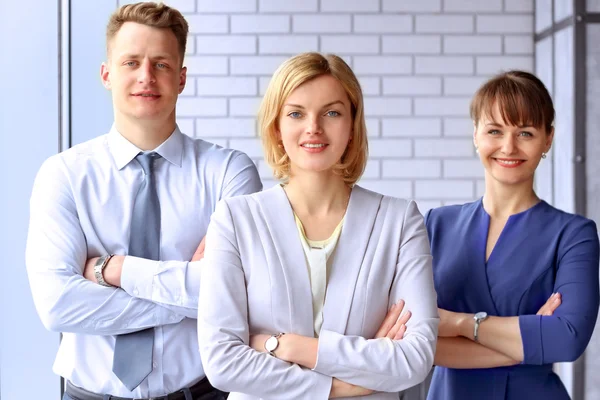 Porträtt av Business Team / personer stående på kontoret — Stockfoto