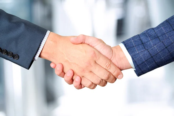 Successful business people shaking hands  at the meeting — Stock Photo, Image