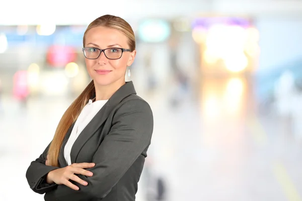 The Beautiful smiling business woman  portrait. — Stock Photo, Image