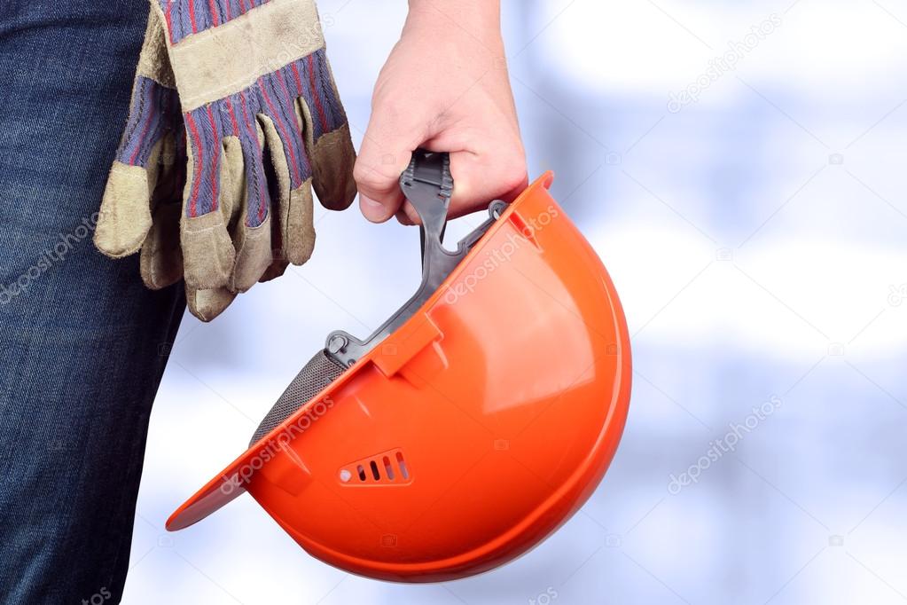 Worker in a construction site