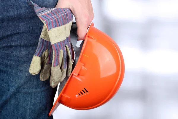 Worker in a construction site — Stock Photo, Image