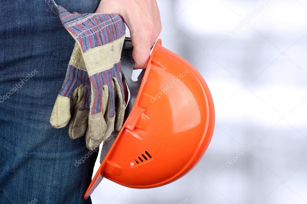 Worker in a construction site