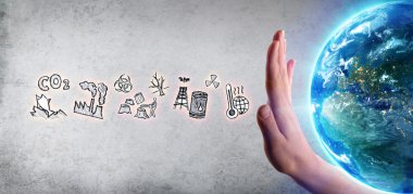 Çevresel zarar - Earth Day tema durdurmak