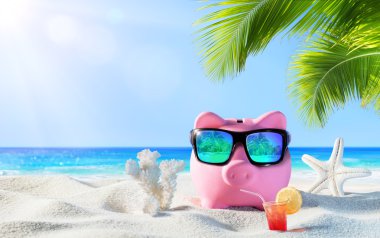 Palm Beach içki ile Piggy banka