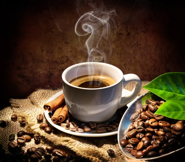 Aroma And Taste In Traditional Coffee Cup Stock Image