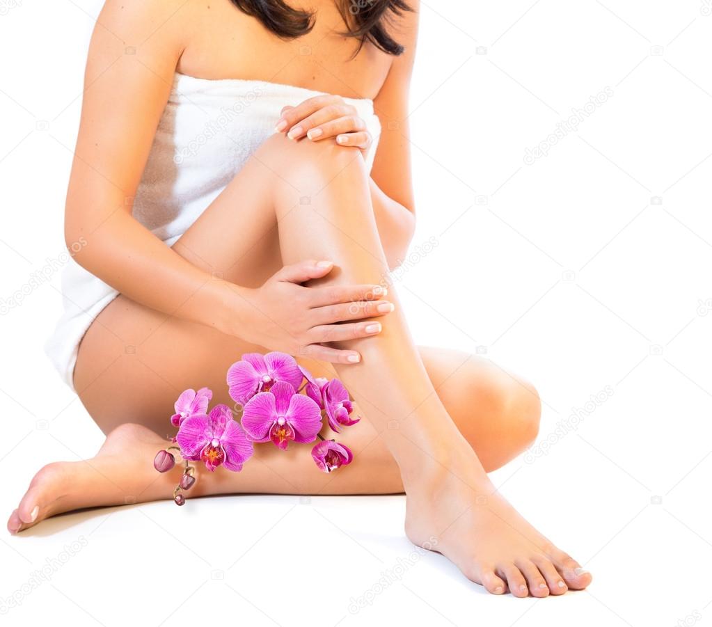 Body and care legs with orchids