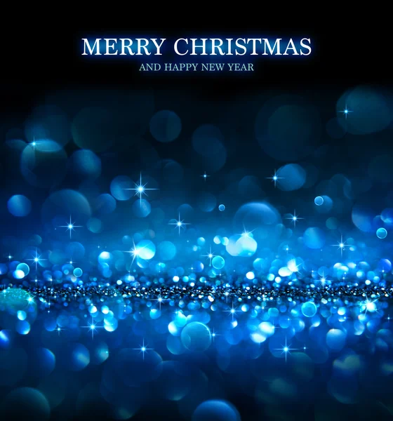 Fondo de Navidad - brillo brillante - azul — Foto de Stock