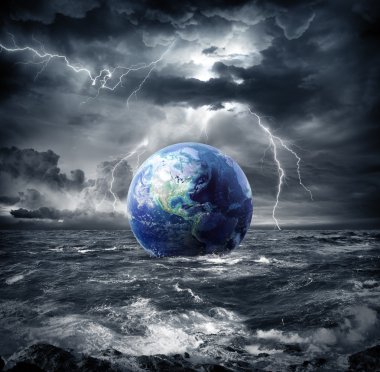 earth in the storm - apocalypse in Usa