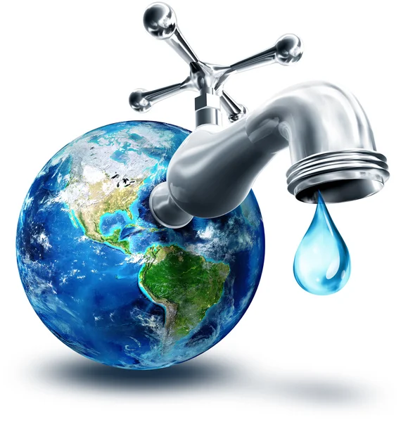 Concept van waterbesparing in Amerika — Stockfoto