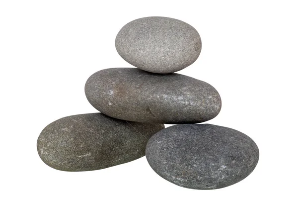 Kameny Jsou Šedé Izolované Skládané Různých Kompozicích Pro Použití Kolážích — Stock fotografie