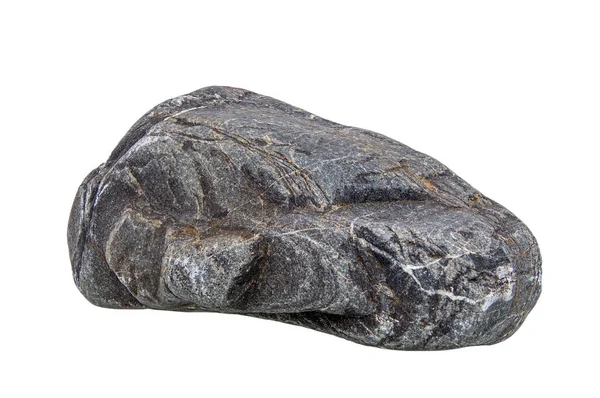 Nadir bulunan kabartma dokuya ve katmanlı yapıya sahip izole siyah taşlar, gölgeler olmadan yayılmış doğal ışıkla fotoğraflanmış..