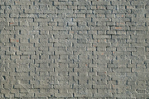 Brickwork Duro Áspero Gesso Tem Uma Textura Contrastante Áspera Fotografado — Fotografia de Stock