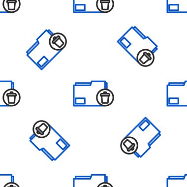 Satır Sil dizin simgesi beyaz arkaplanda izole edilmiş kusursuz desen. Dizini sil ya da hata yap. Bilgisayar bilgi dizinini kapat. Renkli taslak konsepti. Vektör.