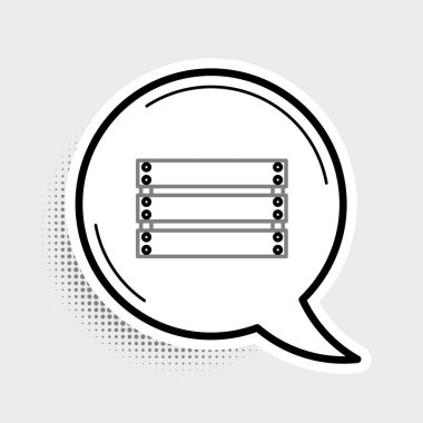 Çizgi tahta kutu simgesi gri arkaplanda izole edildi. Market sepeti, depo sandığı. Sebzeler ve ürünler için boş ahşap kap. Renkli taslak konsepti. Vektör.