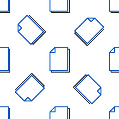Çizgi Belgesi simgesi beyaz arkaplanda izole edildi. Dosya simgesi. Kontrol listesi simgesi. İş konsepti. Renkli taslak konsepti. Vektör.