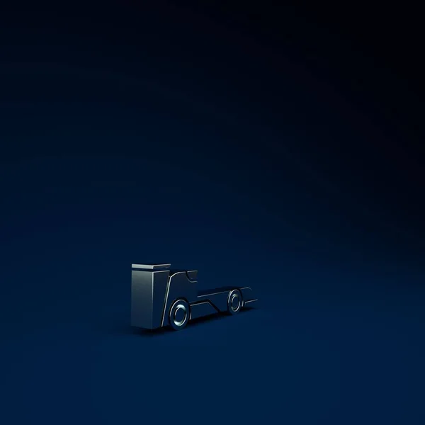 Silver Formula Race Auto Pictogram Geïsoleerd Blauwe Achtergrond Minimalisme Concept — Stockfoto