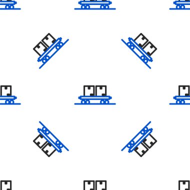 Demiryolu ikonu beyaz arka planda izole edilmiş pürüzsüz desen. Renkli taslak konsepti. Vektör.