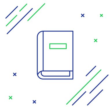 Satır Kullanıcı elle simgesi beyaz arkaplanda izole edildi. Kullanıcı rehberi kitabı. Talimat işareti. Kullanmadan önce oku. Renkli taslak konsepti. Vektör.