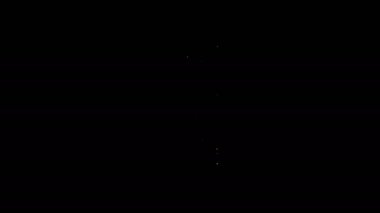 Siyah arkaplanda beyaz çizgi halinde hayvan şampuanı ikonu var. Evcil hayvan bakım işareti. Köpek temizleme sembolü. 4K Video hareketli grafik canlandırması