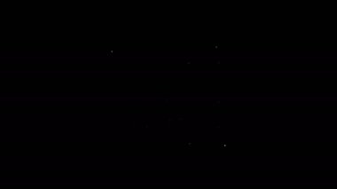 Borsa büyüme grafikleri ve kara fon üzerinde izole edilmiş para ikonu olan beyaz çizgi web sitesi. Ekranda ok grafikleri olan bir monitör. 4K Video hareketli grafik canlandırması