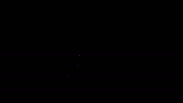 Siyah arka planda izole edilmiş karamel kaplı kremalı beyaz çizgi puding. 4K Video hareketli grafik canlandırması — Stok video