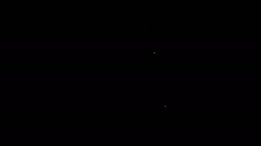 Siyah arkaplanda listelenecek beyaz çizgi ya da planlama simgesi izole edilecek. 4K Video hareketli grafik canlandırması