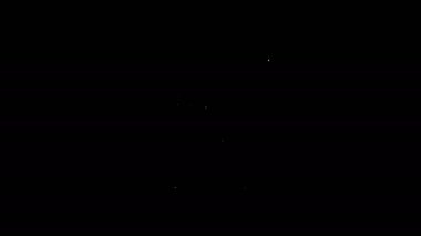 Beyaz çizgi Yazılım, Web Geliştirici programlama kodu simgesi siyah arkaplanda izole edildi. Program kodunun rastgele bilgisayar betiği parçalarını Javascript et. 4K Video hareketli grafik canlandırması