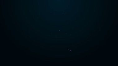 Parlayan neon hattı Mobil hisse senedi konsepti simgesi siyah arka planda izole edildi. Çevrimiçi ticaret, borsa analizi, iş ve yatırım. 4K Video hareketli grafik canlandırması